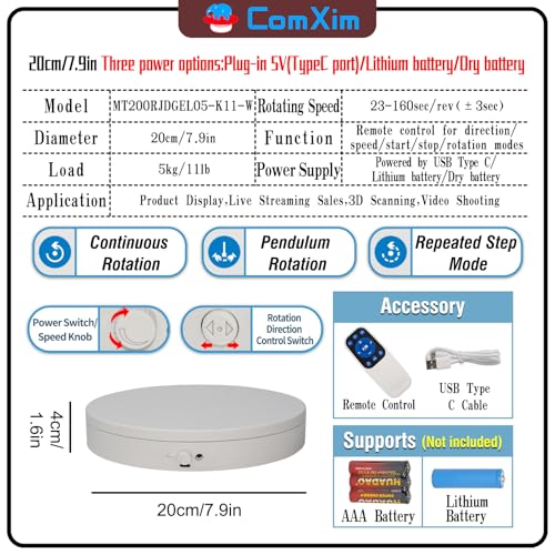 Motorized Rotating Display Stand with Remote