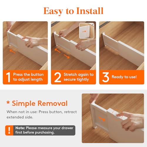 6" Tall Upgrade Drawer Dividers (6"H, 13.5-22"L)