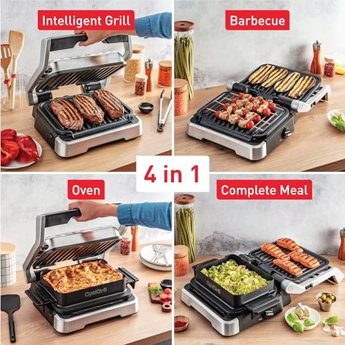 OptiGrill 4in1 Indoor Panini Press and Sandwich Maker (OptiGrill 4-in-1 / Up to 4 Servings)