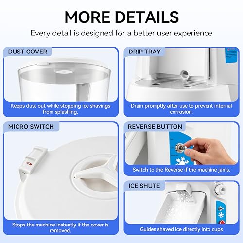Commercial Ice Shaver 400W (13.8Qt)