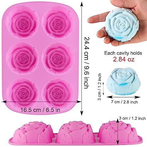 Rose Silicone Molds (Pink+Purple - Rose)
