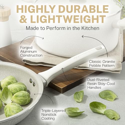 20 Pc Pots and Pans Set Non Stick Cookware Set with Steamer