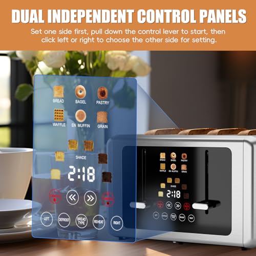 Smart 4 Slice Toaster with Touchscreen (silver)