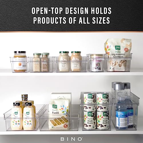 Plastic Storage Bins (2PK LARGE - 14 x 8 x 4)