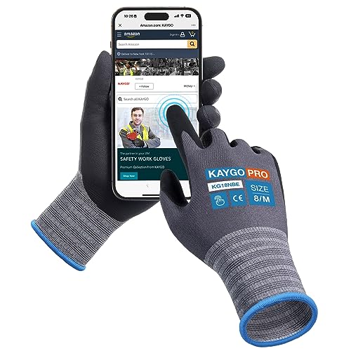 Work Gloves MicroFoam Nitrile Coated (3 Count)