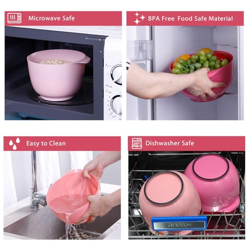 Mixing Bowls Set of 4 (Pink Gradient)