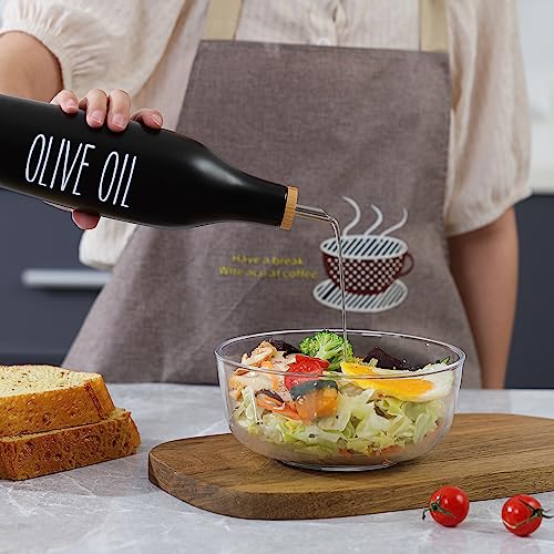 Olive Oil and Vinegar Dispenser Set (Print-Black&Tary)