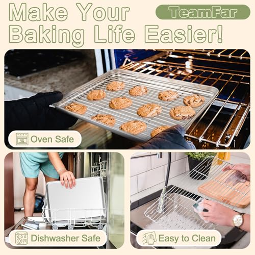 Baking Sheet with Rack Set (16" & 12.5" & 9")