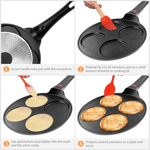 Pancake Pan Nonstick (4-cup)