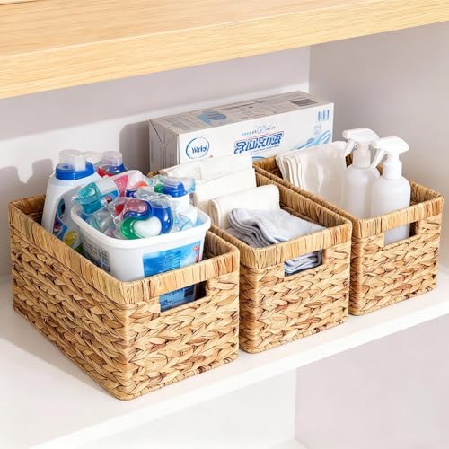 Wicker Storage Baskets for Shelves