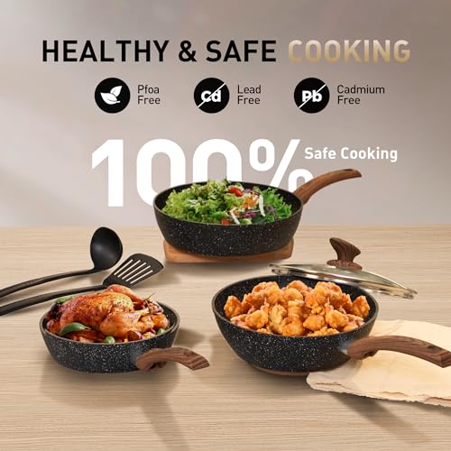 30 Piece Pots and Pans Set (Black / 30-piece)