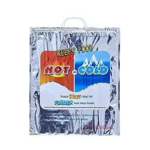 Hot and Cold Insulated Bags for Food Delivery (Large (Meal and Grocery Size) / 1 Pack)