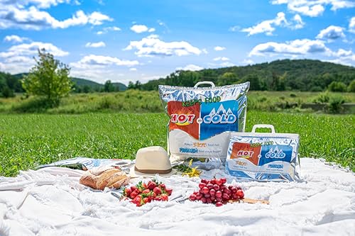Hot and Cold Insulated Bags for Food Delivery (X-Large (Grocery Size))