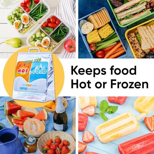 Hot and Cold Insulated Bags for Food Delivery (Medium (Meal and Grocery Size))