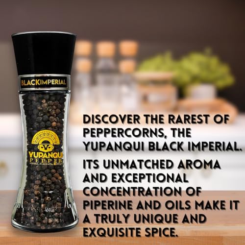 Black Pepper Grinder Manual 3.5oz Gourmet Black Peppercorn Grinder