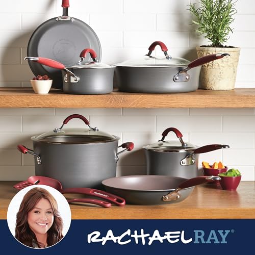Cucina Dishwasher (Cranberry Red / 12 Piece Hard Anodized)