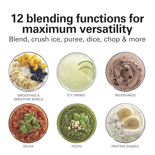 Power Elite Blender For Smoothies With Wave Action System (Black / 40 Oz. Glass Jar (Pack of 1))