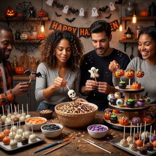 Spooky Halloween Sprinkle Blend with Bats (Orange, Black, White)