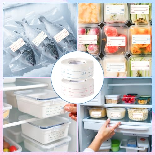 8 Rolls 4000 Pieces Removable Food Labels
