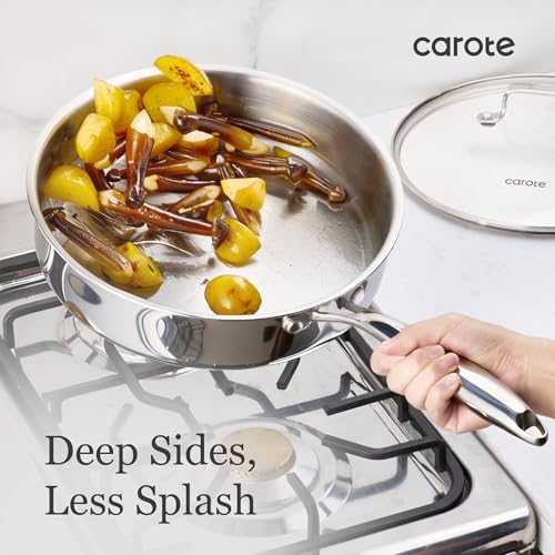 21pcs Tri Ply Stainless Steel Cookware Set (Silver / 21 PCS)