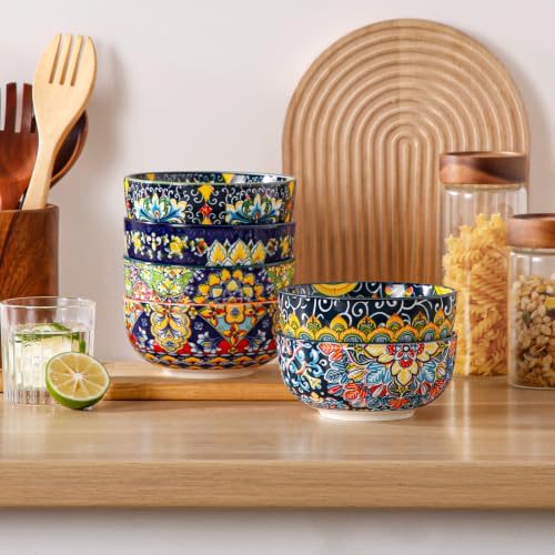 SIMI 28 oz Cereal Bowls Set of 6
