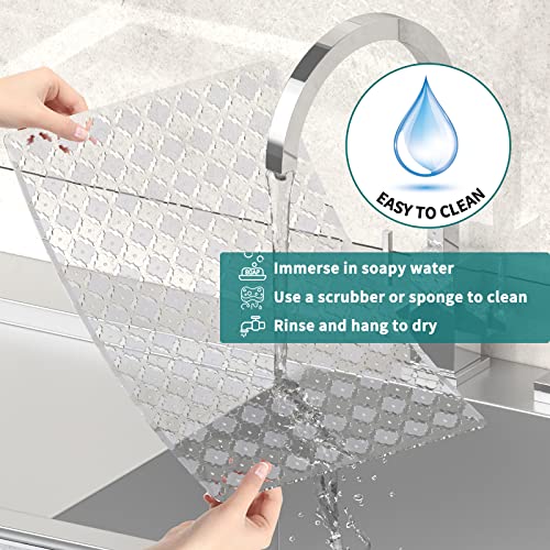 2Pack Kitchen Sink Mat for Stainless Steel (Translucent)