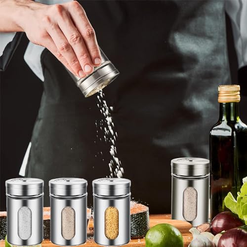 6 Pack Salt and Pepper Shakers (80ml 6 Pack)