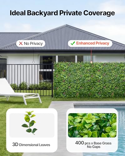 Artificial Plant Wall (Mixed Leaf / 20*20IN 12Pcs)