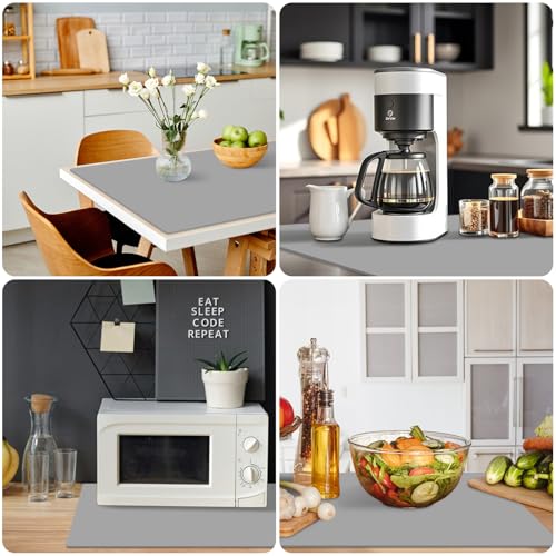 Silicone Mats for Kitchen Counter 47"x23.6"x0.08” (Dark Gray / 47"L x 23.6"W)