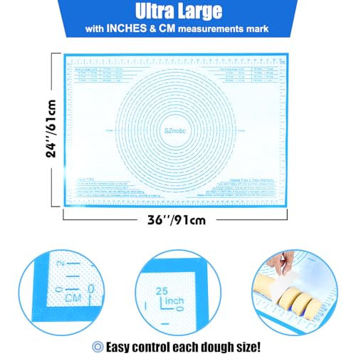 Silicone Pastry Mat 36X24 inch Baking Mats