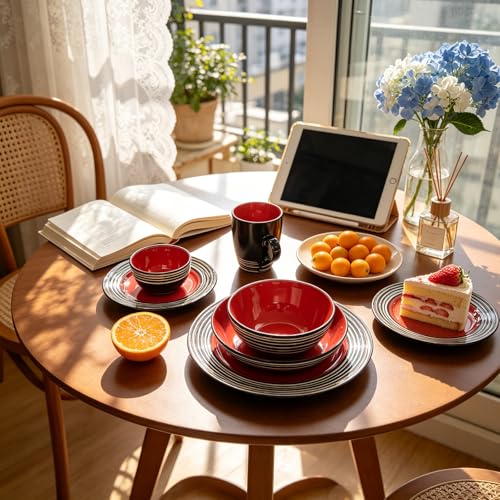 48 Piece Dinnerware Set (Strawberry / Service for 8 - 48pc Set)