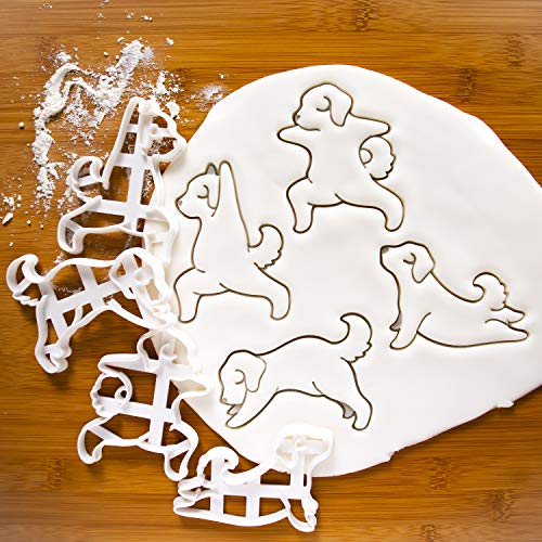 Set of 4 Yoga Dog cookie cutters