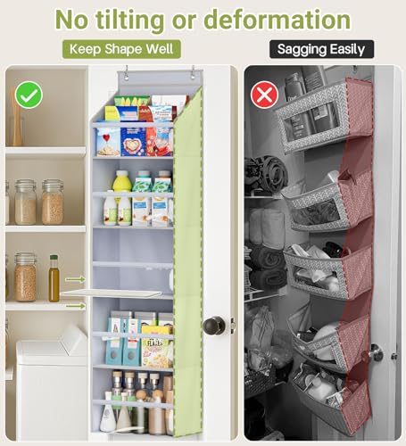 2 Pack Over the Door Organizer (2 Packs / Grey)