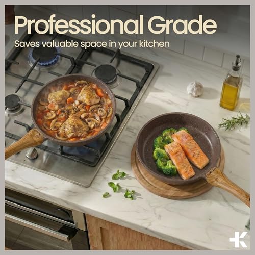 Bakken Master 20 Piece Cookware Set (Brown Marble / 20 Piece Set)