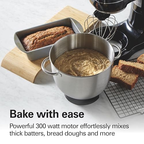 4 Qt Electric Stand Mixer With 7 Speeds (Black / 4 Quarts)