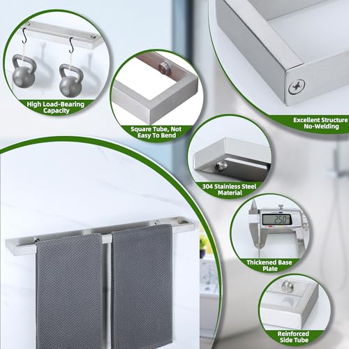 20 Inch Hand Towel Holder Towel Bar for Bathroom Wall Mounted (Brushed / 20-Inch)