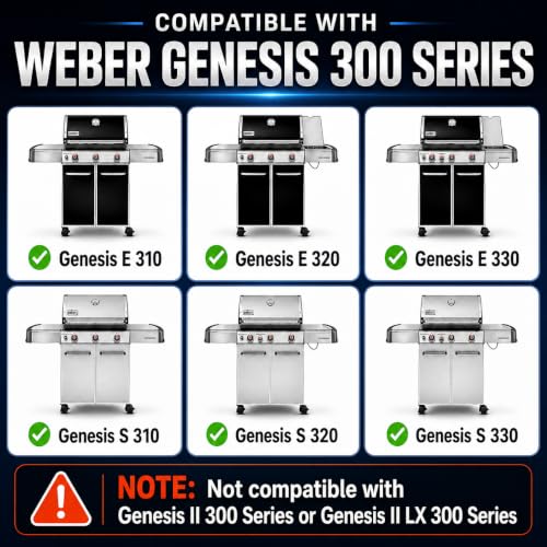 Grill Replacement Parts for Weber Genesis E310 300 Series Grills (17.5" x 2.25" x 2.375" - 7620 Genesis 300)