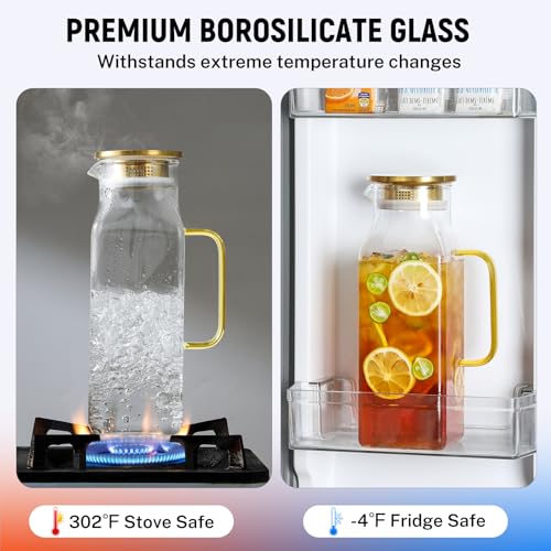 2 Quart 2 Liter 68 oz (Gold / 67.6 Ounces)