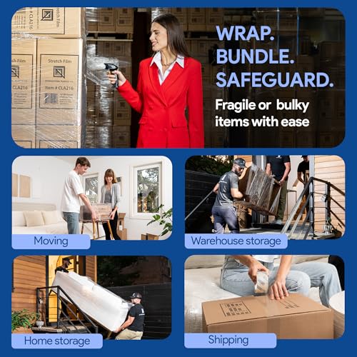 2 Pack of 15'' Stretch Wrap Rotating Handle (2 Count)