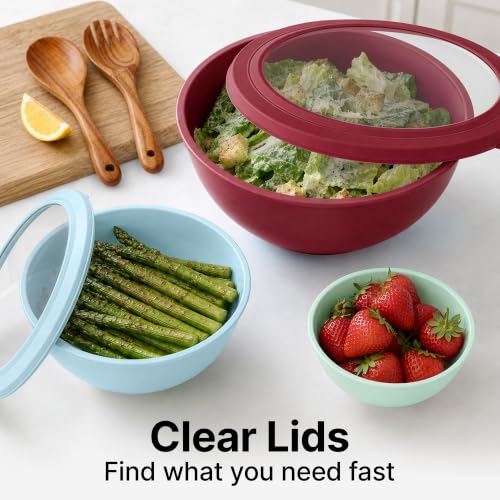 12 Piece Plastic Mixing Bowls with Leak (452.48 Count)