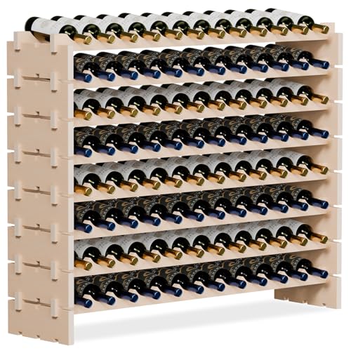 96 Bottles Stackable Modular Wine Rack (96 Bottle)