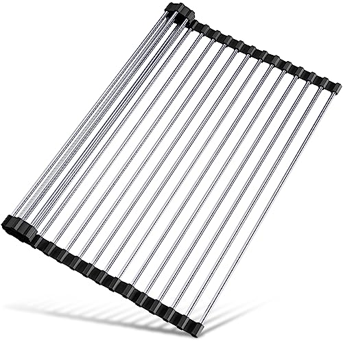 Roll Up Dish Drying Rack Over Sink