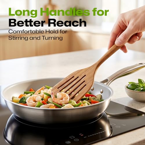 6 Piece Wooden Kitchen Utensil Set (6Pcs Wooden Kitchen Utensils)