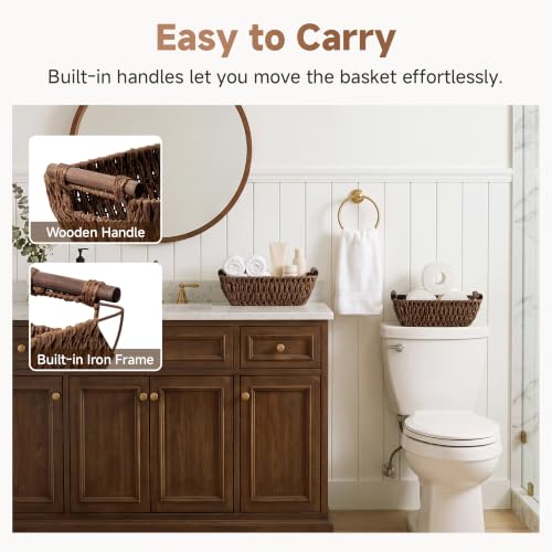 Small Baskets for Organizing (Dark Brown / Small)