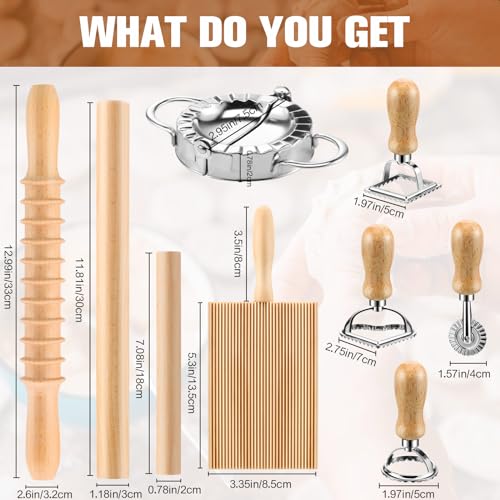 9 Pcs Gnocchi Pasta Making Tools kit (Pasta Style)