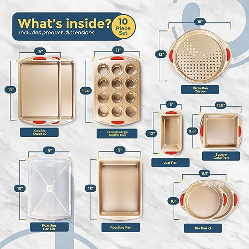 10 Piece Baking Set (Red / 10 Piece)