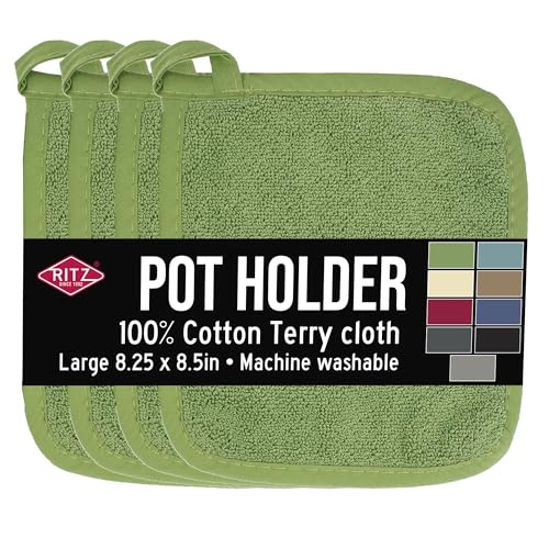 Terry Potholder & Hot Pad (4 Count)