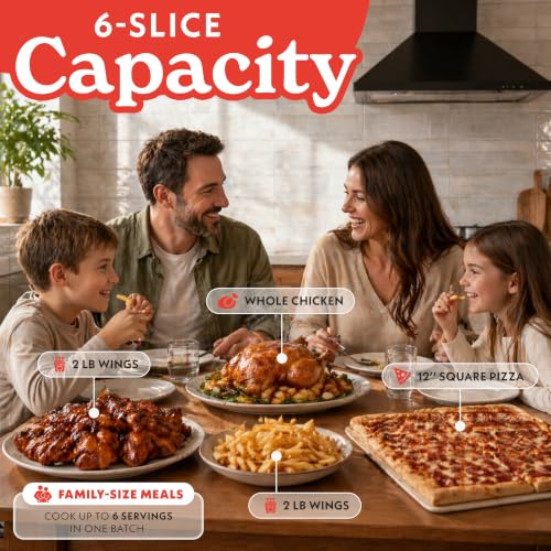 Toaster Oven 6 (Stainless Steel - 18 Presets with Probe)