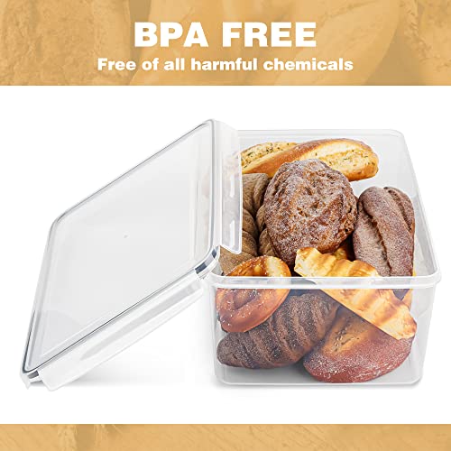 2 Pack Large Bread Box for Kitchen Countertop