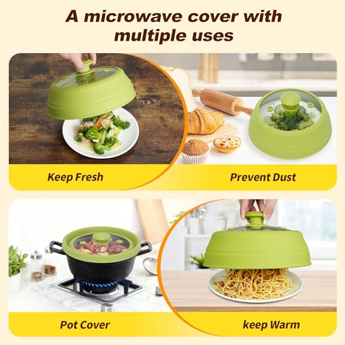 Microwave Splatter Cover (Green / 9inch)